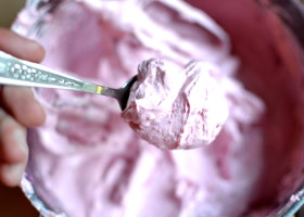 Różowy krem z ryżu